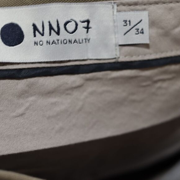 NNO7 No Nationality Khaki Theo Slim Taper Chino Pants NWT 34x34 Stretch Cotton - Picture 13 of 13